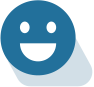 Icon representing satisfied customer of towing service